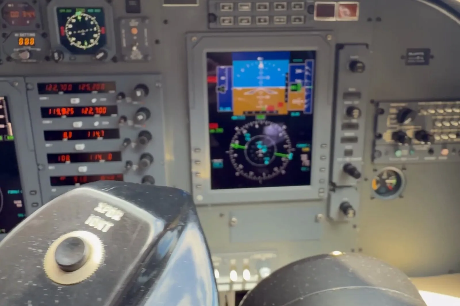 The CJ1 cockpit and instrument panel