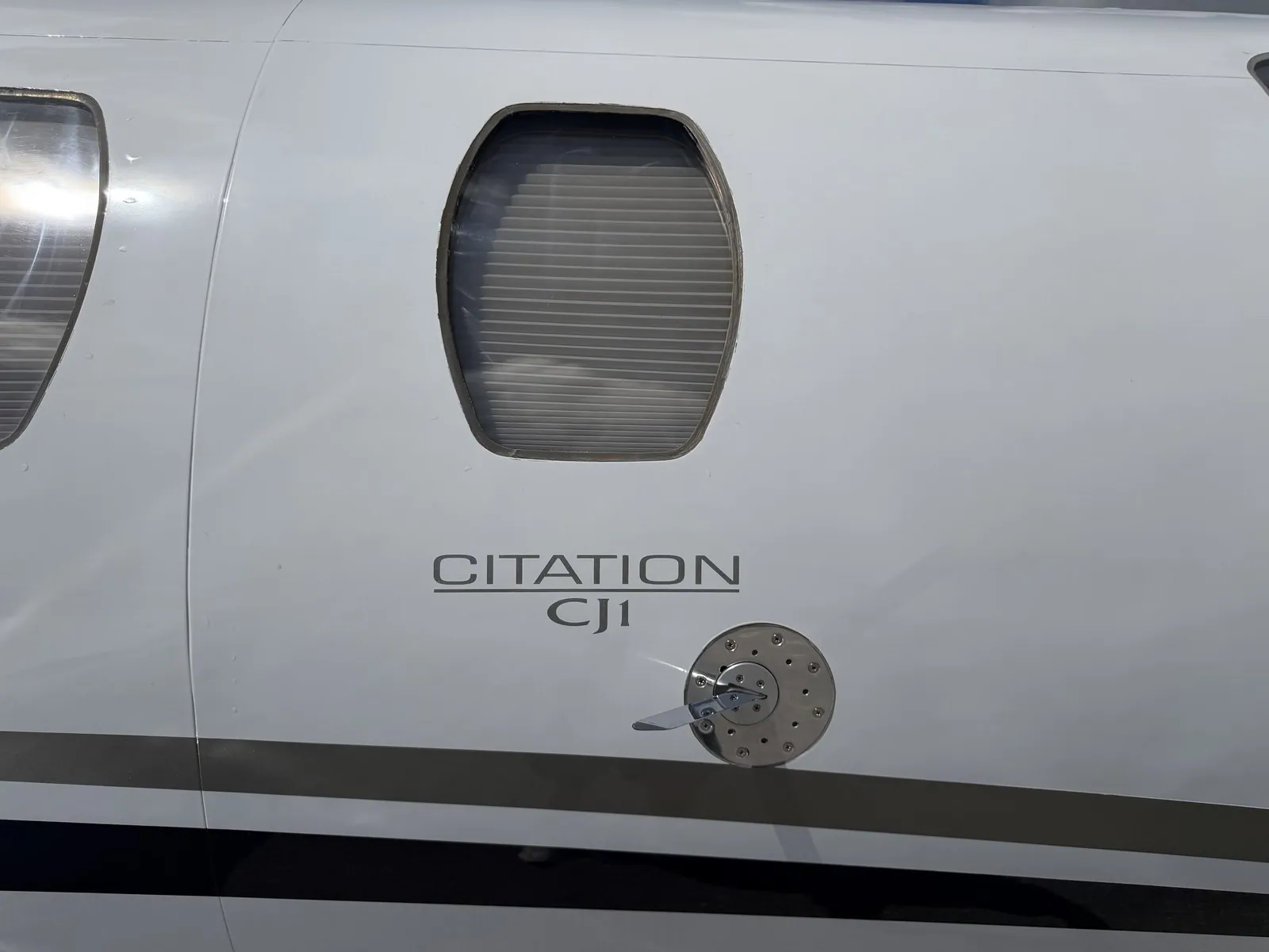 Citation CJ1 lettering on the fuselage